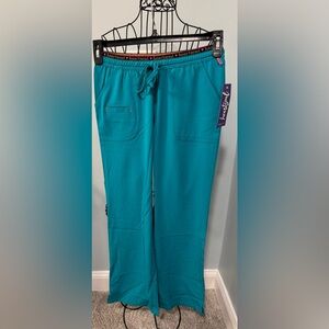 HeartSoul Heart Breaker Women’s scrub bottoms Teal Extra Small Petite XSP pants